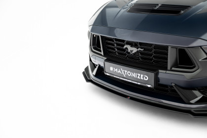 Street pro spoiler pod nárazník lipa Ford Mustang Dark Horse Mk7 černo červený