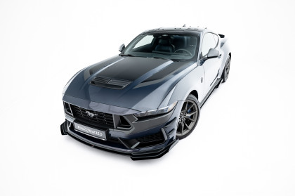 Street pro spoiler pod nárazník lipa + flaps Ford Mustang Dark Horse Mk7 černý