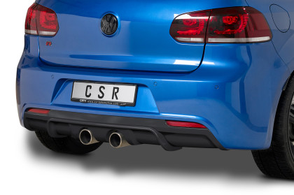 Spoiler pod zadní nárazník, difuzor VW Golf 6 R - Černá struktura