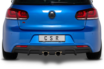 Spoiler pod zadní nárazník, difuzor VW Golf 6 R - Černá struktura