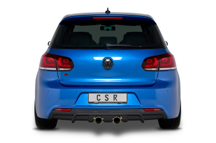 Spoiler pod zadní nárazník, difuzor VW Golf 6 R - Černá struktura