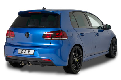 Spoiler pod zadní nárazník, difuzor VW Golf 6 R - Černá struktura