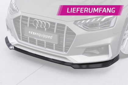 Spoiler pod přední nárazník CSR CUP pro Audi A4 B9 (Typ 8W) Allroad - černý matný