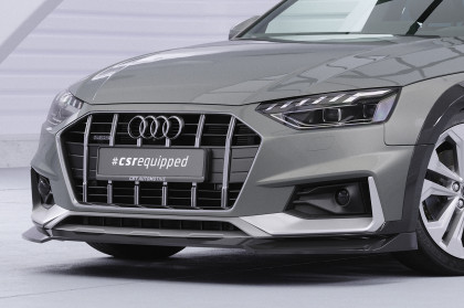 Spoiler pod přední nárazník CSR CUP pro Audi A4 B9 (Typ 8W) Allroad - černá struktura