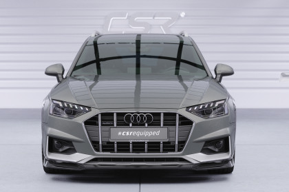 Spoiler pod přední nárazník CSR CUP pro Audi A4 B9 (Typ 8W) Allroad - černá struktura