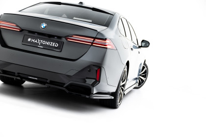 Spoiler zadního narázníku V.1 BMW 5 / i5 M-Pack Sedan / Touring G60 / G61 černý lesklý plast