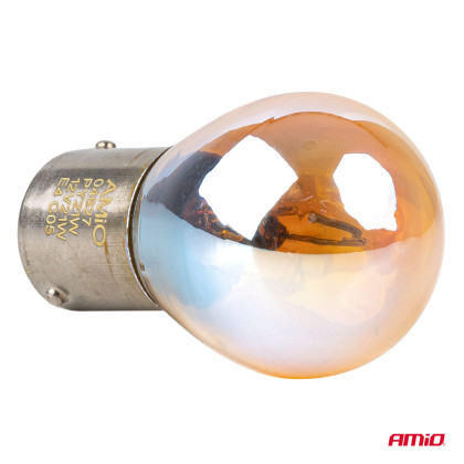 Halogenové žárovky PY21W 12V21W BAU15S Lumitec AMBER CHROME 2ks AMiO-04627
