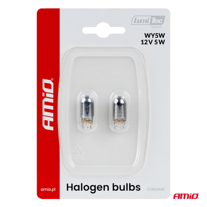Halogenové žárovky WY5W 12V5W LumiTec CHROME 2ks AMiO-04628