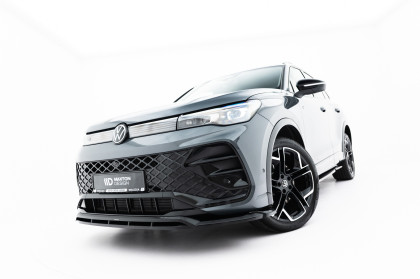 Spojler pod nárazník lipa V.2 Volkswagen Tiguan R-Line Mk3 černý lesklý plast