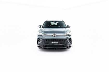Spojler pod nárazník lipa V.2 Volkswagen Tiguan R-Line Mk3 černý lesklý plast