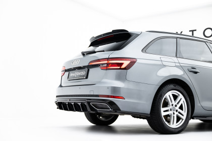 Splittery zadní boční Audi A4 / A4 S-Line / S4 Sedan / Avant B9 černý lesklý plast