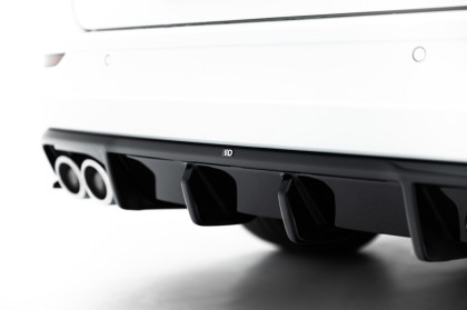 Zadní difuzor Volkswagen Golf R Variant Mk8 Facelift černý lesklý plast