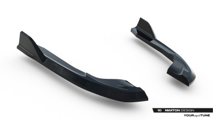 Splittery zadní boční V.2 Volkswagen Golf R Variant Mk8 Facelift černý lesklý plast