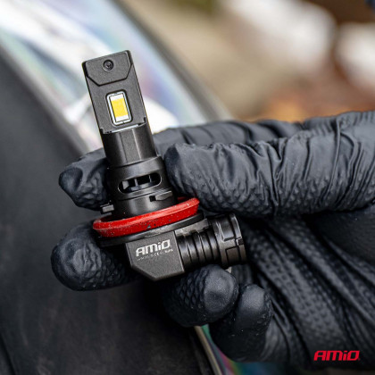 LED žárovky hlavního svícení Série F25 PRO BLACK FULL CANBUS H8 H9 H11 H16 68W 12V 24V AMIO-04721