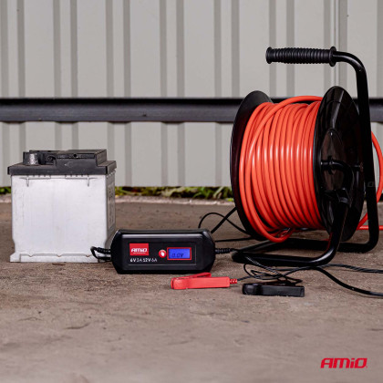 Nabíječka digitální STD GEL AGM WET MAX 6A 6/12V AMIO-04524