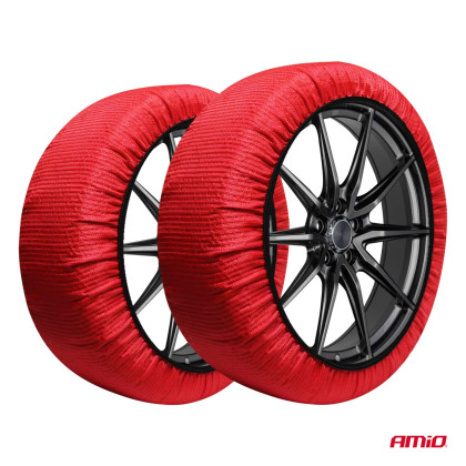 Textilní sněhové řetězy 3D XS EN16662-1 Önorm V5121 2 ks AMiO-04506