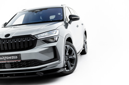 Spojler pod nárazník lipa V.1 Škoda Kodiaq Sportline Mk2 černý lesklý plast