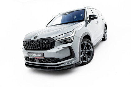 Spojler pod nárazník lipa V.2 Škoda Kodiaq Sportline Mk2 černý lesklý plast
