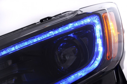 Přední světla s LED denními světly a dynamickým LED blinkrem pro Jeep Grand Cherokee IV WK2 (2011-2013) černá