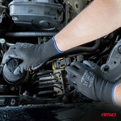 Ochranné rukavice polyuretanové, velikost 10 (2 páry), třída 3131X – AMiO-04633