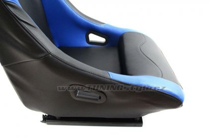 Sportovní sedačka kožená MONZA RACE PLUS - BLUE