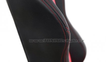 Sportovní sedačka kožená R-LOOK Black - Red