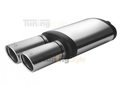 Sportovní výfuk ULTER SPORT Univerzální , vstup vpravo  double 90mm