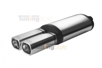 Sportovní výfuk ULTER SPORT Univerzální ,tlumič 450mm double 80x65mm 2