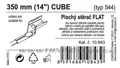 Stěrač FLAT BULK (CUBE) 14"/350mm