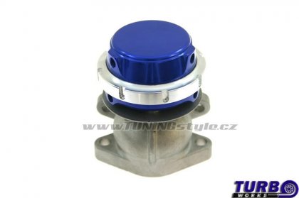 Wastegate venkovní TurboWorks 38mm 0,5 Bar Blue