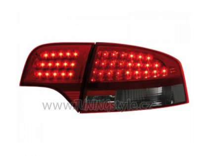 Zadní světla LED Audi A4 B7 04-08 červená/kouřová