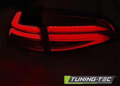 Zadní světla LED bar VW Golf 7 červená