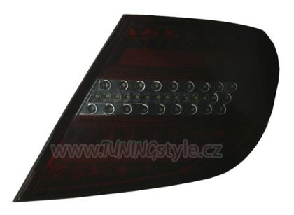 Zadní světla LED Lightbar Mercedes-Benz W204 07-11 červená/kouřová