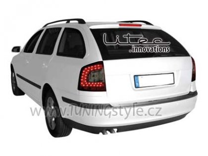 Zadní světla LED Škoda Octavia II 1Z kombi  04-12 červená/kouřová