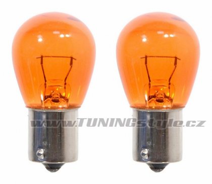 Žárovka 12V  PY21W  21W BaU15s ORANGE blister 2ks