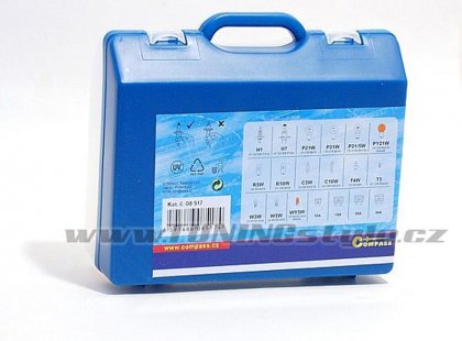 Žárovky 12V servisní box MEGA H1+H7+pojistky