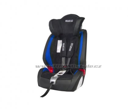 Autosedačka dětská SPARCO F1000K ( 9-36kg ) černá/modrá