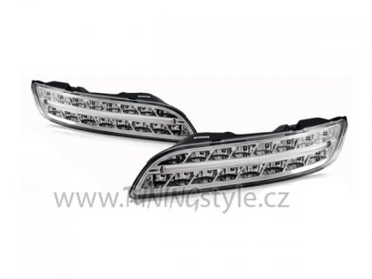 Denní světla LED s blinkrem Porsche 911/997 04-08 chrom