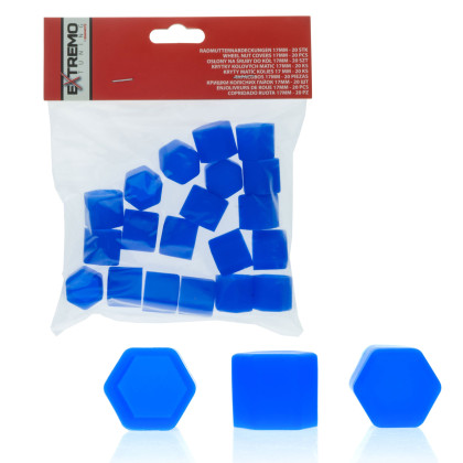 EPTUNING036 Krytky na šrouby 17 MM - Modré (Silikonové)