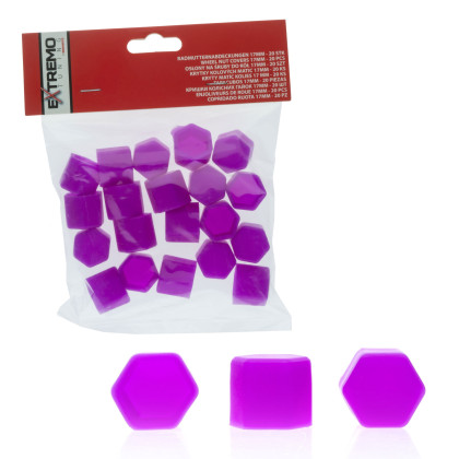 EPTUNING039 Krytky na šrouby 17 MM - Fialové (Silikonové)