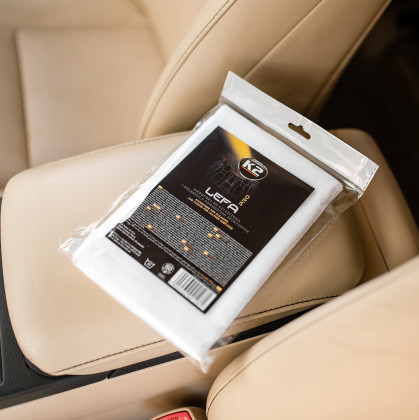 K2 LEFA PRO mikrovláknová utěrka na kůži 40x40 cm