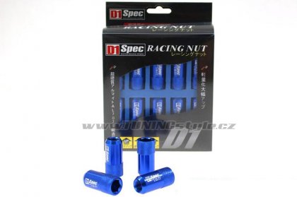Kolové matice (štefty) D1SPEC Replica HEX M12x1.5 Blue