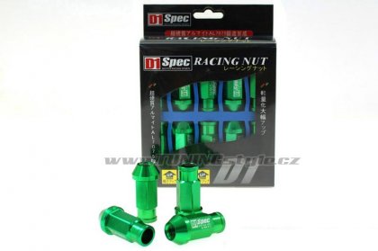 Kolové matice (štefty) D1Spec replica M12x1.5 green