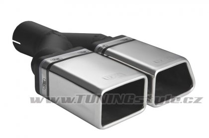 Koncovka výfuku dvojitá pravá ULTER SPORT 86x54mm