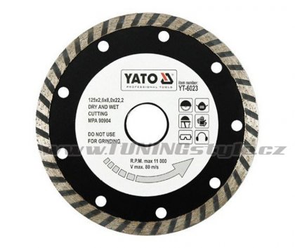Kotouč diamantový 125 x 22,2 x 2,6 mm turbo
