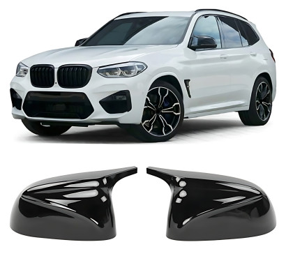 Kryty zrcátek M style pro BMW X3 G01 / X4 G02 / X5 G05 / X6 G06 / X7 G07 - černé lesklé 