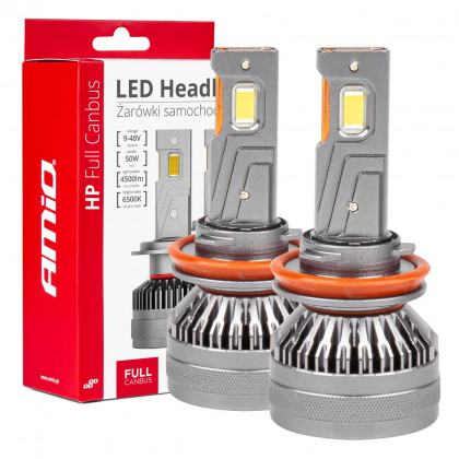 LED žárovky hlavního svícení HP Série H8/H9/H11 Full Canbus AMiO-03677