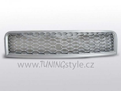 Maska bez znaku AUDI A4 B6 RS-TYPE 00-04 matná stříbrná