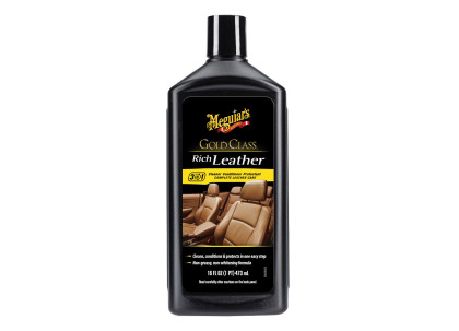 Meguiar's Gold Class Rich Leather Cleaner/Conditioner - čistič a kondicionér na přírodní i umělou kůži, 473 ml