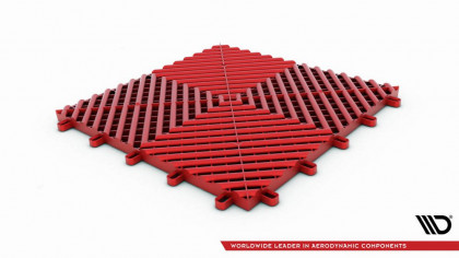 Modular Maxton floor - dlaždice modulární podlahy - červená